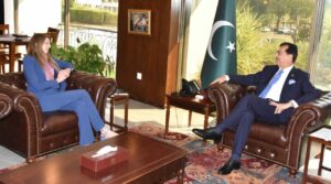 British High Commissioner calls on Chairman Senate Syed Yousaf Raza Gilani