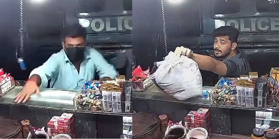 DSP’s son caught on CCTV in Karachi Pan Shop Robbery